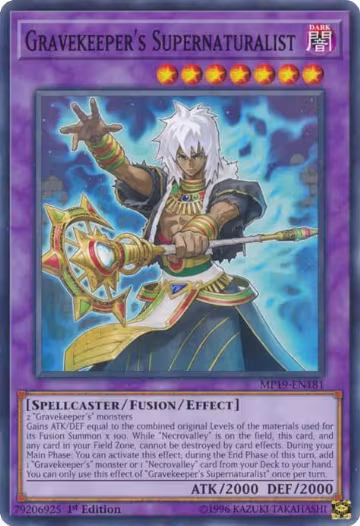 Gravekeeper's Supernaturalist (MP19-EN181), 2019 Gold Sarcophagus Tin Mega Pack — Yu-Gi-Oh! card price