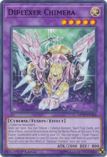 Diplexer Chimera (MP19-EN184), 2019 Gold Sarcophagus Tin Mega Pack — Yu-Gi-Oh! card price