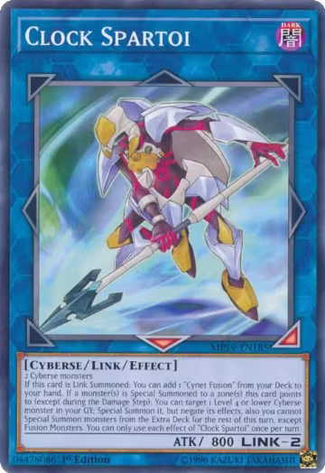 Clock Spartoi (MP19-EN185), 2019 Gold Sarcophagus Tin Mega Pack — Yu-Gi-Oh! card price