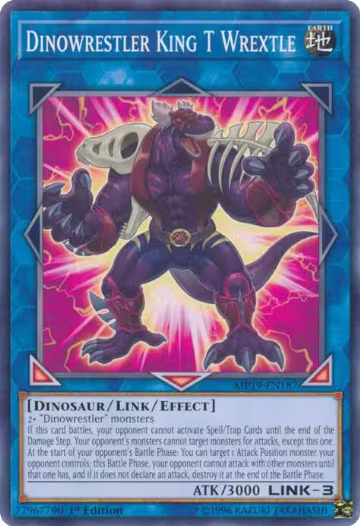 Dinowrestler King T Wrextle (MP19-EN187), 2019 Gold Sarcophagus Tin Mega Pack — Yu-Gi-Oh! card price