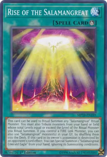 Rise of the Salamangreat (MP19-EN195), 2019 Gold Sarcophagus Tin Mega Pack — Yu-Gi-Oh! card price
