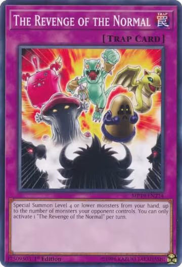 The Revenge of the Normal (MP19-EN214), 2019 Gold Sarcophagus Tin Mega Pack — Yu-Gi-Oh! card price