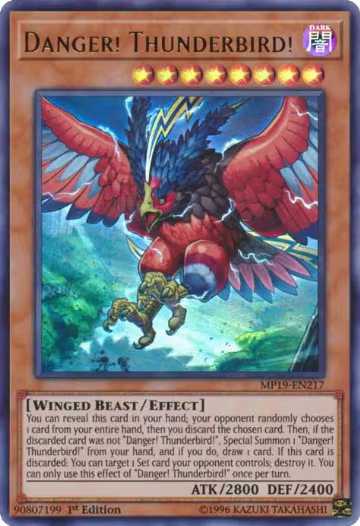 Danger! Thunderbird! (MP19-EN217), 2019 Gold Sarcophagus Tin Mega Pack — Yu-Gi-Oh! card price