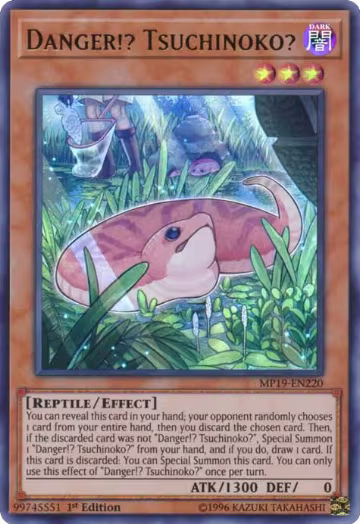 Danger!? Tsuchinoko? (MP19-EN220), 2019 Gold Sarcophagus Tin Mega Pack — Yu-Gi-Oh! card price