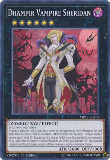 Dhampir Vampire Sheridan (MP19-EN239), 2019 Gold Sarcophagus Tin Mega Pack — Yu-Gi-Oh! card price