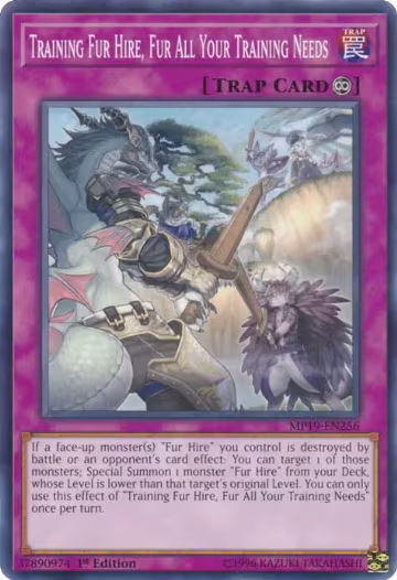 Training Fur Hire, Fur All Your Training Needs (MP19-EN256), 2019 Gold Sarcophagus Tin Mega Pack — Yu-Gi-Oh! card price