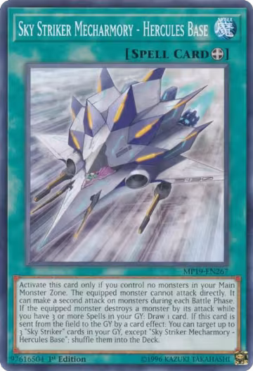 Sky Striker Mecharmory - Hercules Base (MP19-EN267), 2019 Gold Sarcophagus Tin Mega Pack — Yu-Gi-Oh! card price