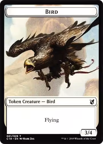 Bird (001) // Sculpture Double-Sided Token (1 // 24), Commander 2019 — Magic card price