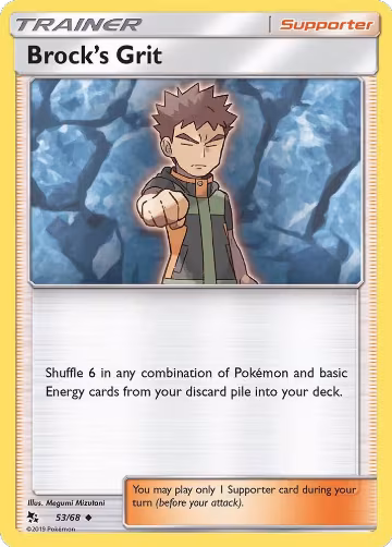 Brock's Grit (53/68), Hidden Fates — Pokémon card price
