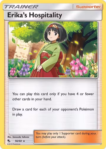 Erika's Hospitality (56/68), Hidden Fates — Pokémon card price