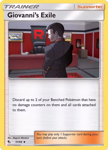 Giovanni's Exile (57/68), Hidden Fates — Pokémon card price