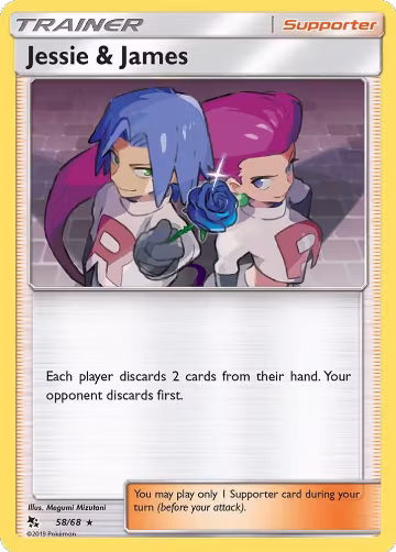 Jessie & James (58/68), Hidden Fates — Pokémon card price