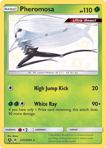 Pheromosa (SV5/SV94), Hidden Fates: Shiny Vault — Pokémon card price