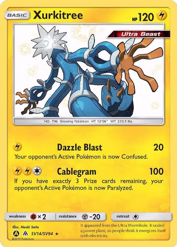 Xurkitree (SV14/SV94), Hidden Fates: Shiny Vault — Pokémon card price