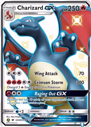 Charizard GX (SV49/SV94), Hidden Fates: Shiny Vault — Pokémon card price