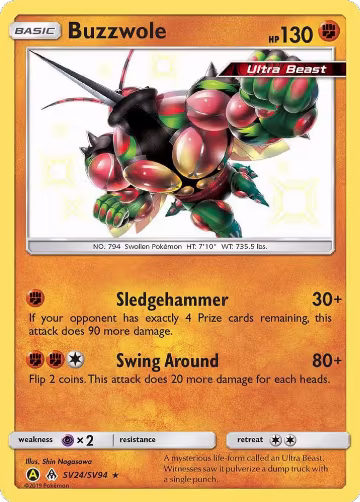 Buzzwole (SV24/SV94), Hidden Fates: Shiny Vault — Pokémon card price