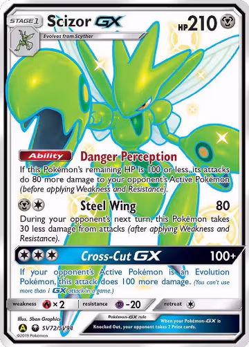 Scizor GX (SV72/SV94), Hidden Fates: Shiny Vault — Pokémon card price