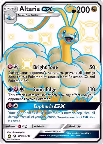 Altaria GX (SV77/SV94), Hidden Fates: Shiny Vault — Pokémon card price