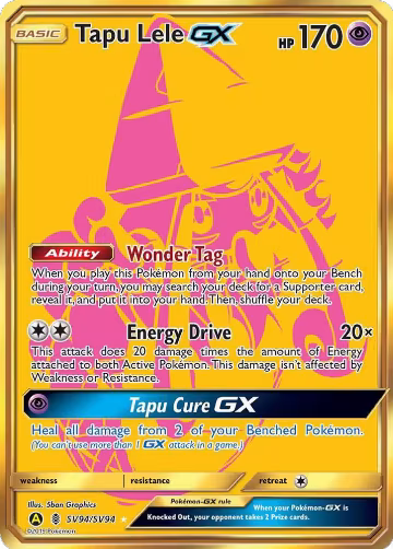 Tapu Lele GX (SV94/SV94), Hidden Fates: Shiny Vault — Pokémon card price