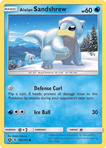 Alolan Sandshrew - 19a/145 (019a/145), Alternate Art Promos — Pokémon card price