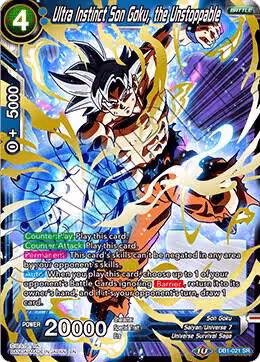 Ultra Instinct Son Goku, the Unstoppable (DB1-021), Draft Box 04 - Dragon Brawl — DB Super card price