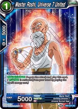 Master Roshi, Universe 7 United (DB1-027), Draft Box 04 - Dragon Brawl — DB Super card price
