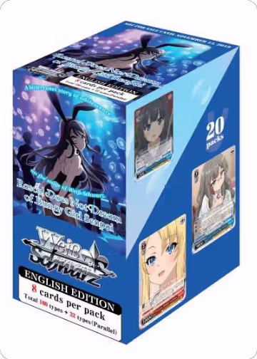 Rascal Does Not Dream of Bunny Girl Senpai Booster Box, Rascal Does Not Dream of Bunny Girl Senpai — Weiß Schwarz sealed product price