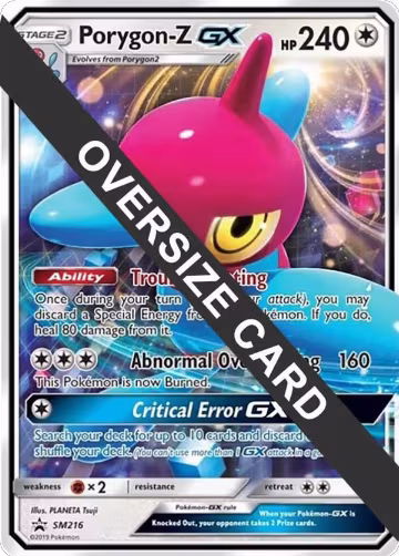 Porygon-Z GX - SM216 (SM Black Star Promo) (SM216), Jumbo Cards — Pokémon card price