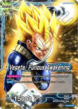 Vegeta // Vegeta, Furious Awakening (Draft Box 04 Tournament) (P-163), Promotion Cards — DB Super card price