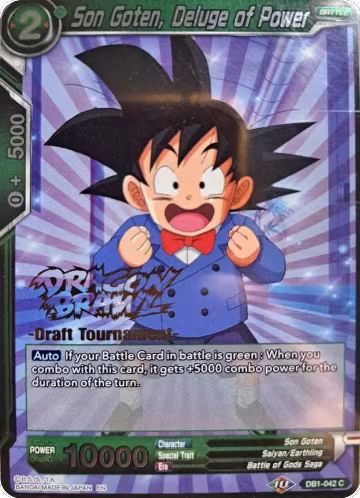 Son Goten, Deluge of Power (Dragon Brawl Draft Tournament Gold Stamped) (DB1-042), Promotion Cards — DB Super card price