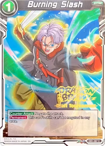 Burning Slash (Dragon Brawl Draft Tournament Gold Stamped) (DB1-087), Promotion Cards — DB Super card price