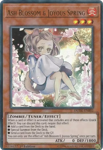 Ash Blossom & Joyous Spring (DUDE-EN003), Duel Devastator — Yu-Gi-Oh! card price
