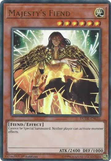 Majesty's Fiend (DUDE-EN035), Duel Devastator — Yu-Gi-Oh! card price