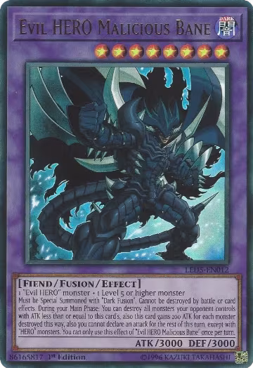Evil HERO Malicious Bane (LED5-EN012), Legendary Duelists: Immortal Destiny — Yu-Gi-Oh! card price