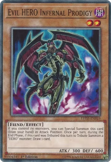 Evil HERO Infernal Prodigy (LED5-EN019), Legendary Duelists: Immortal Destiny — Yu-Gi-Oh! card price