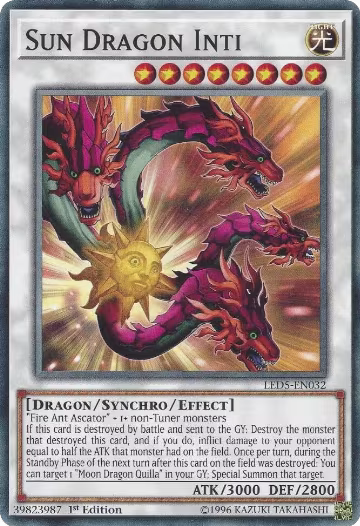 Sun Dragon Inti (LED5-EN032), Legendary Duelists: Immortal Destiny — Yu-Gi-Oh! card price