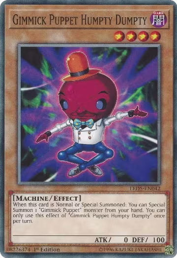 Gimmick Puppet Humpty Dumpty (LED5-EN042), Legendary Duelists: Immortal Destiny — Yu-Gi-Oh! card price