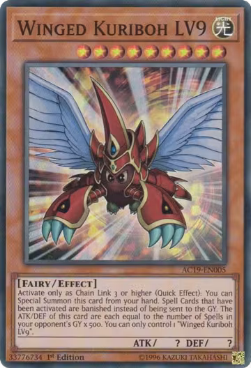 Winged Kuriboh LV9 (AC19-EN005), Advent Calendar 2019 — Yu-Gi-Oh! card price