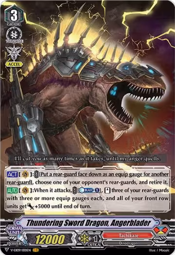 Thundering Sword Dragon, Angerblader (V-EB09/001EN), V-EB09: The Raging Tactics — Vanguard card price