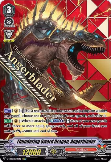 Thundering Sword Dragon, Angerblader (SVR) (V-EB09/SV01EN), V-EB09: The Raging Tactics — Vanguard card price