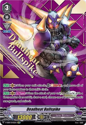 Deadheat Bullspike (SVR) (V-EB09/SV02EN), V-EB09: The Raging Tactics — Vanguard card price