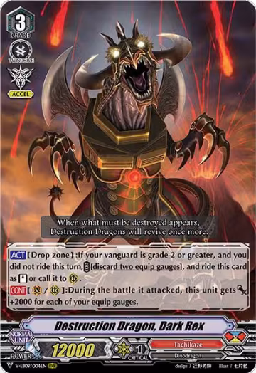 Destruction Dragon, Dark Rex (V-EB09/004EN), V-EB09: The Raging Tactics — Vanguard card price