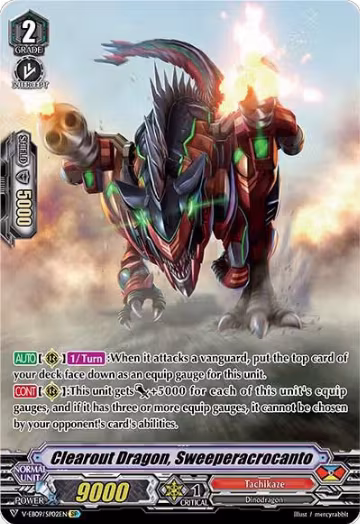 Clearout Dragon, Sweeperacrocanto (SP) (V-EB09/SP02EN), V-EB09: The Raging Tactics — Vanguard card price