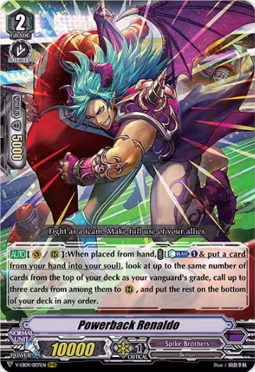 Powerback Renaldo (V-EB09/007EN), V-EB09: The Raging Tactics — Vanguard card price