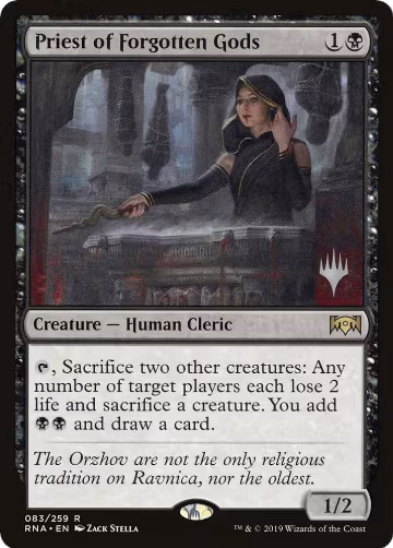 Priest of Forgotten Gods (83), Promo Pack: Throne of Eldraine — Magic card price