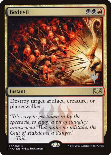 Bedevil (157), Promo Pack: Throne of Eldraine — Magic card price