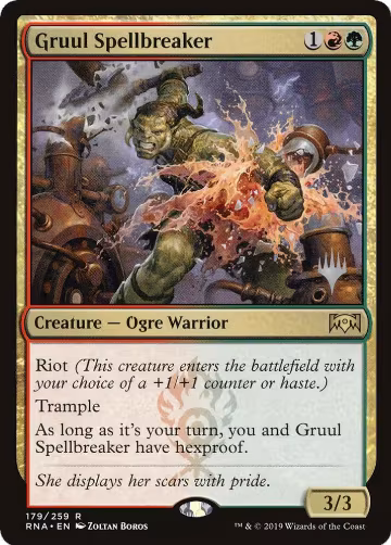 Gruul Spellbreaker (179), Promo Pack: Throne of Eldraine — Magic card price