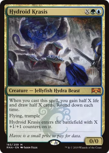 Hydroid Krasis (183), Promo Pack: Throne of Eldraine — Magic card price