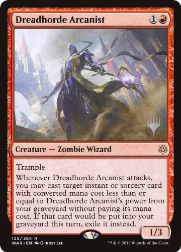 Dreadhorde Arcanist (125), Promo Pack: Throne of Eldraine — Magic card price
