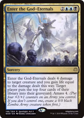 Enter the God-Eternals (196), Promo Pack: Throne of Eldraine — Magic card price
